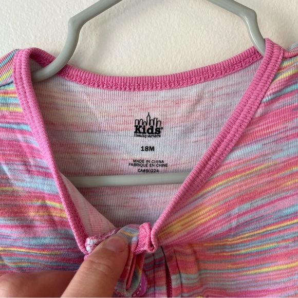 Kids Headquarters Baby Girl Zip-Up Sleepers Pajamas Lot 2pc 18M Dino Whale Print - Picture 3 of 12